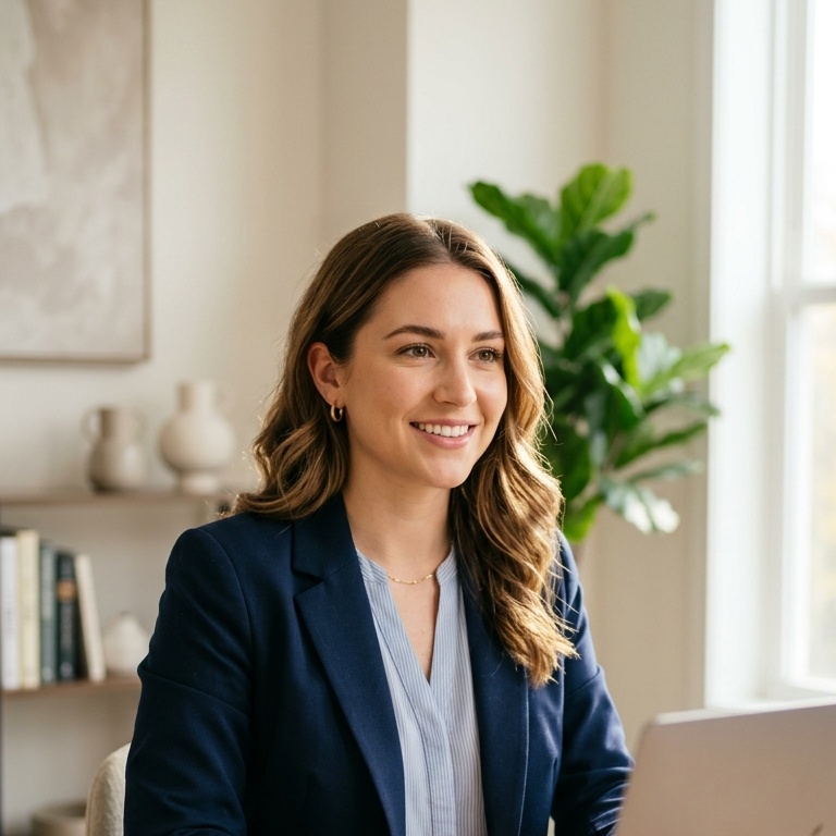 Self-employed business owner managing business growth